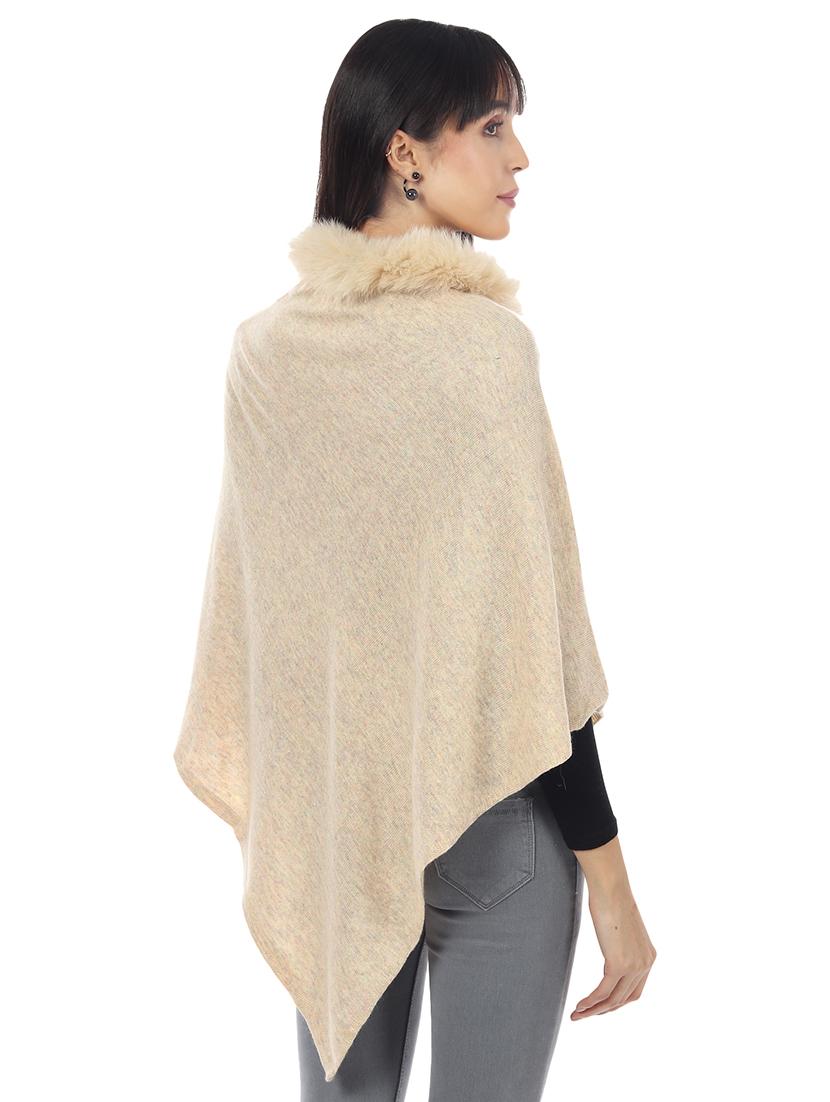 white acrylic poncho - 17425146 - Zoom Image - 2