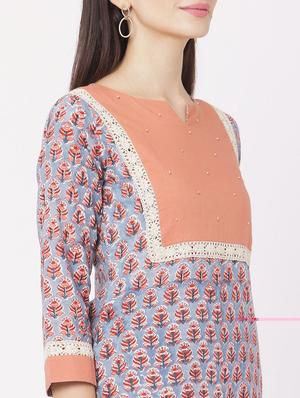 printed kurta palazzo set - 17425156 - Standard Image - 4