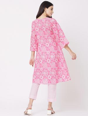 floral kurta pant set - 17425159 - Standard Image - 3