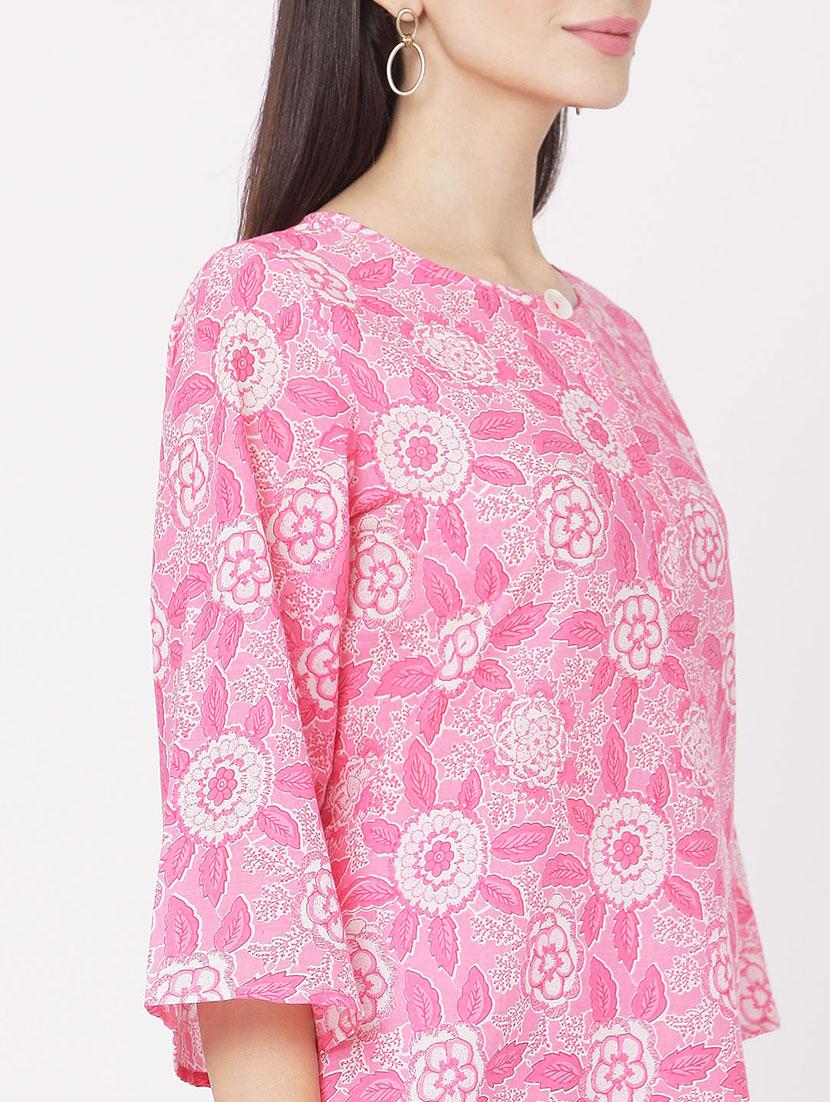 floral kurta pant set - 17425159 - Zoom Image - 4