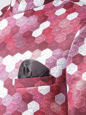 maroon printed sherwani set - 17425325 - Standard Image - 5