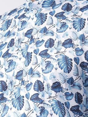 blue printed kurta pyjama set - 17425410 - Standard Image - 4