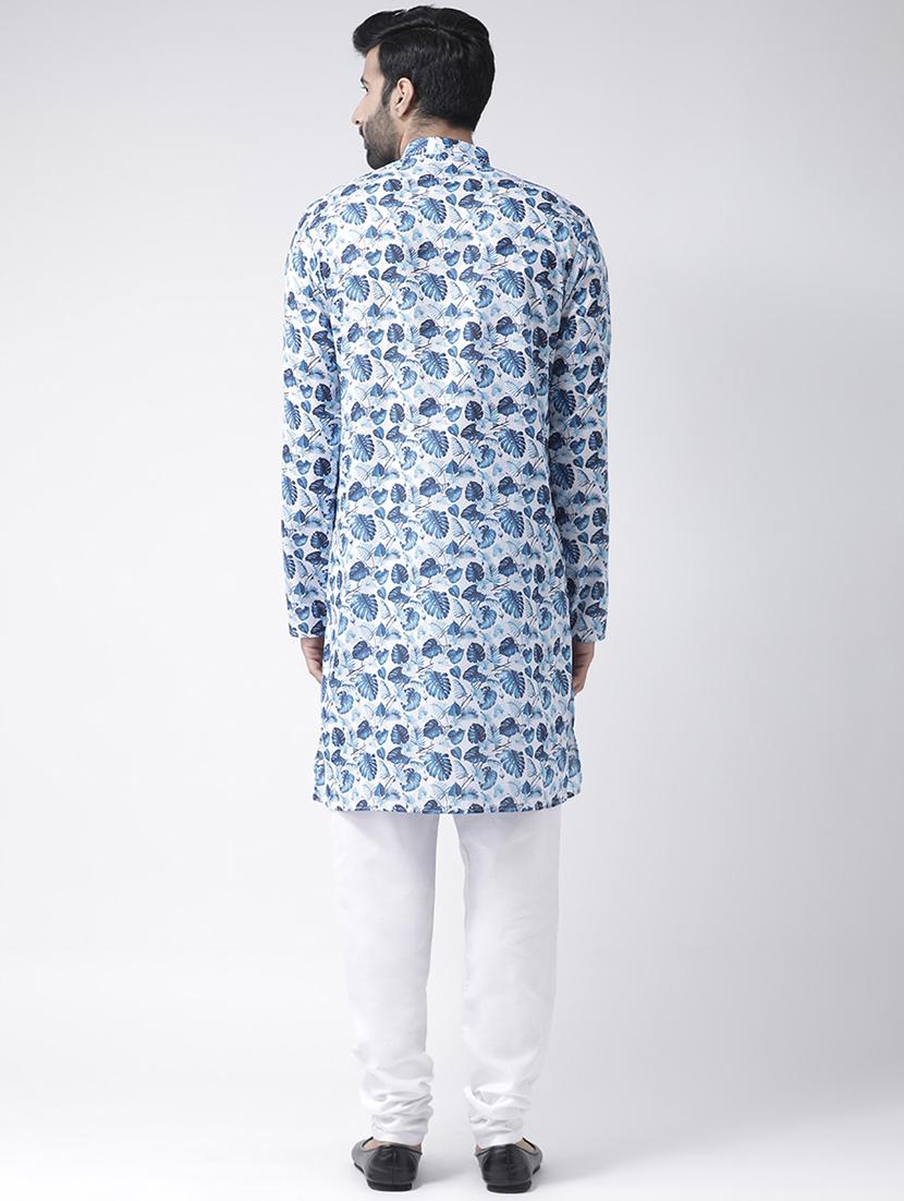 blue printed kurta pyjama set - 17425410 - Zoom Image - 3
