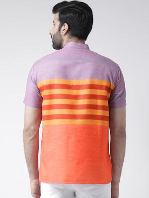 multi colored striped short kurta - 17425453 - Standard Image - 3