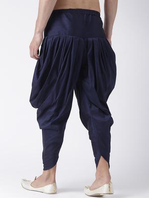 navy blue solid dhoti - 17425501 - Standard Image - 3