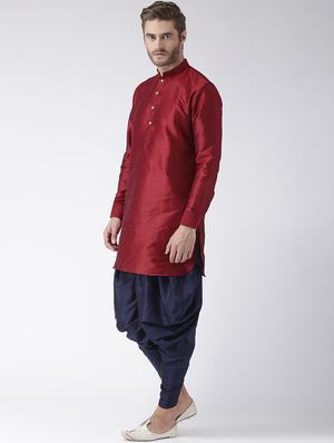 navy blue solid dhoti - 17425501 - Standard Image - 4