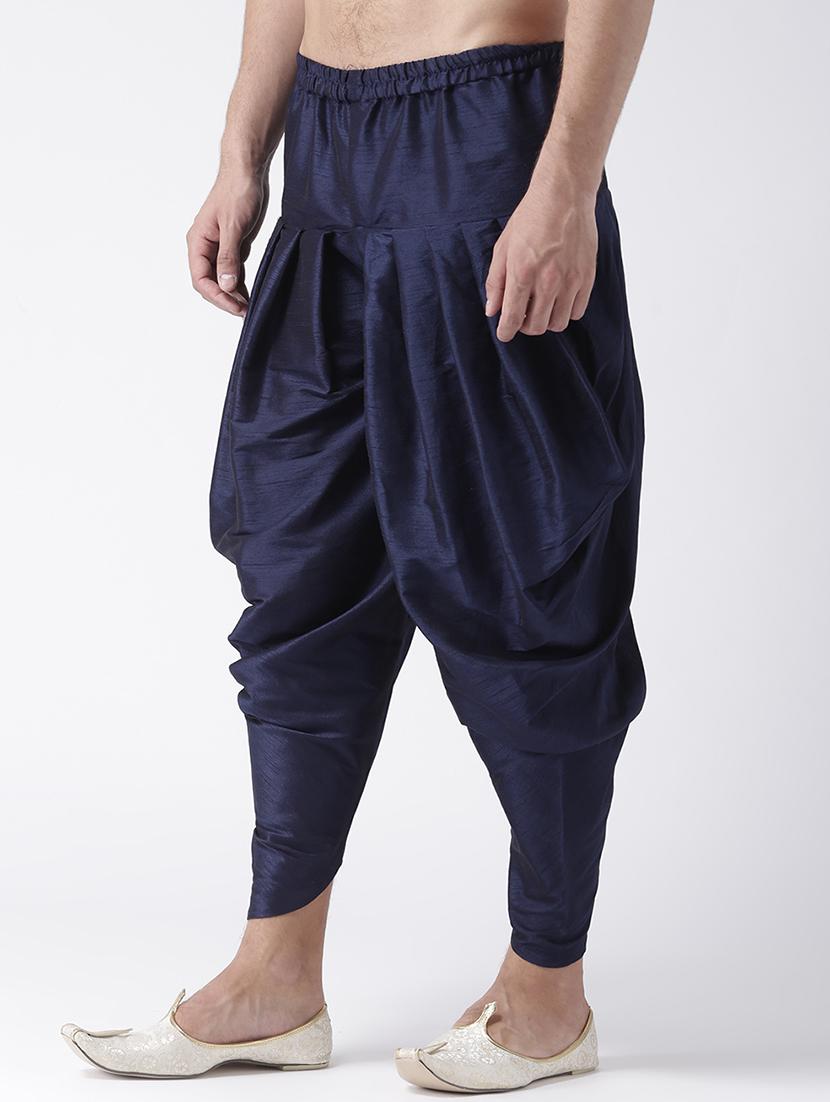 navy blue solid dhoti - 17425501 - Zoom Image - 2