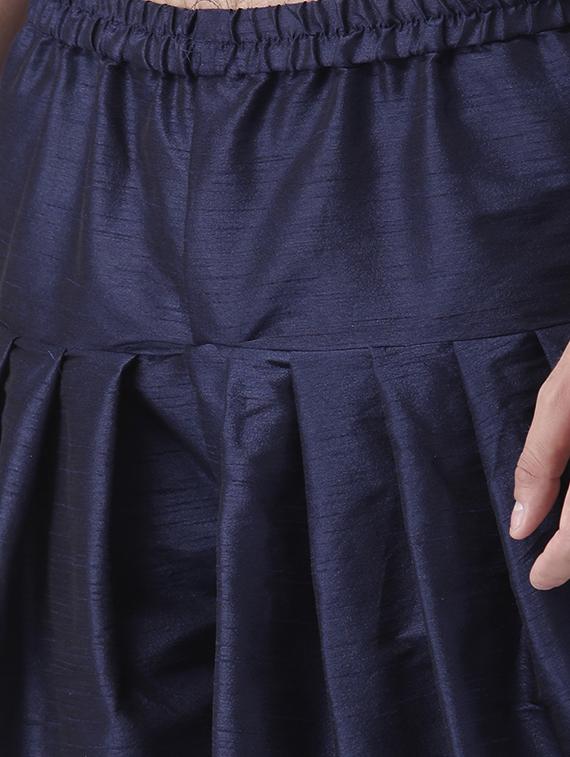 navy blue solid dhoti - 17425501 - Zoom Image - 5