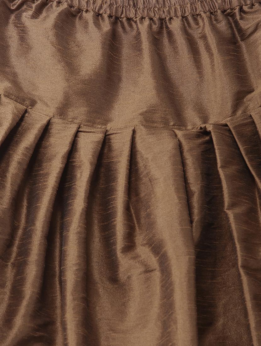 brown solid dhoti - 17425509 - Zoom Image - 5