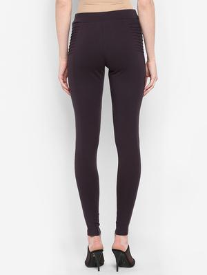 high rise button detail jegging - 17425519 - Standard Image - 3