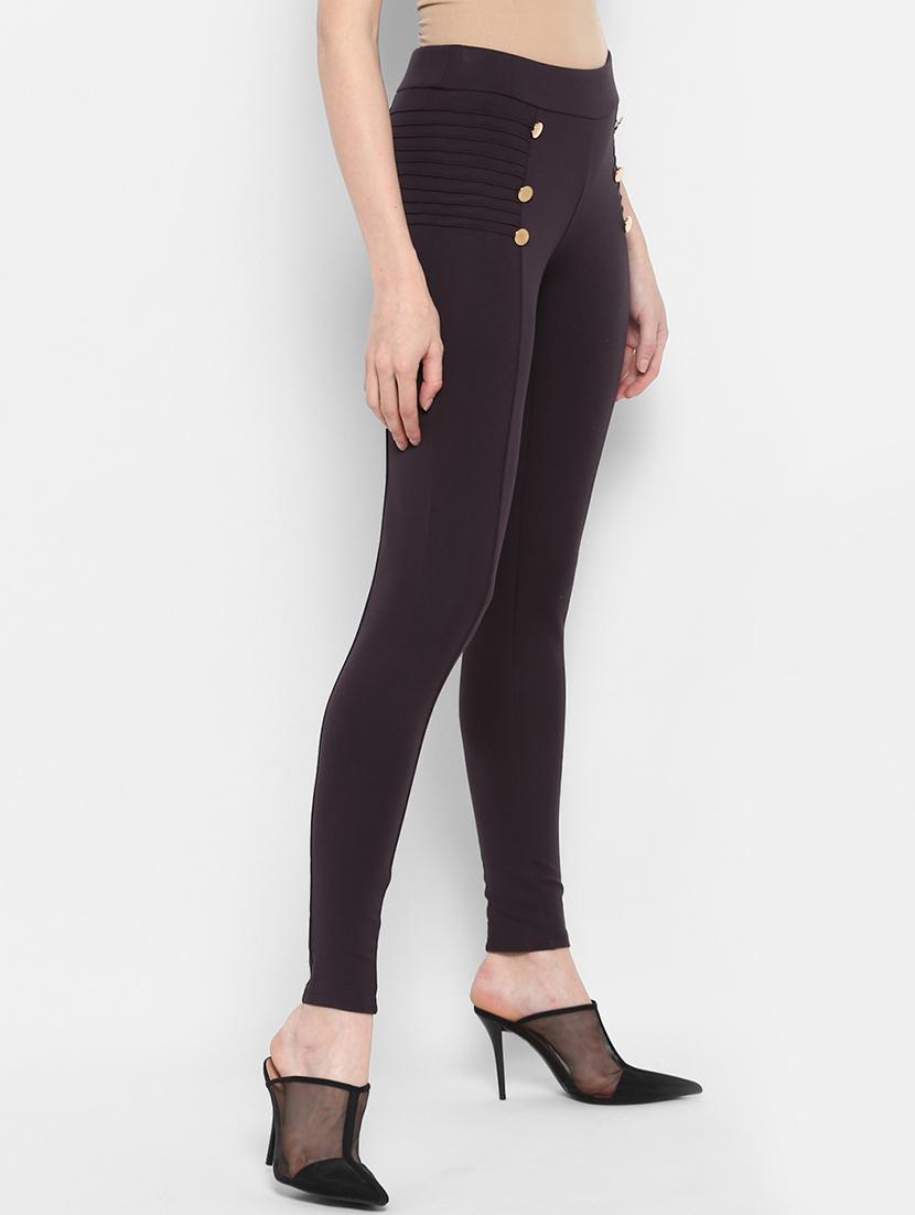 high rise button detail jegging - 17425519 - Zoom Image - 2