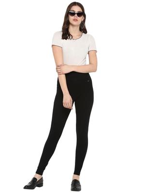high rise solid jegging - 17425521 - Standard Image - 4