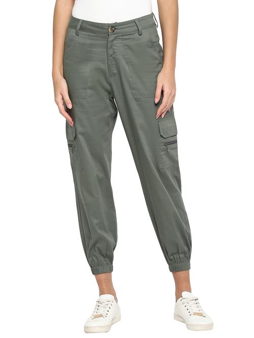 mid rise solid jogger - 17425530 - Standard Image - 1