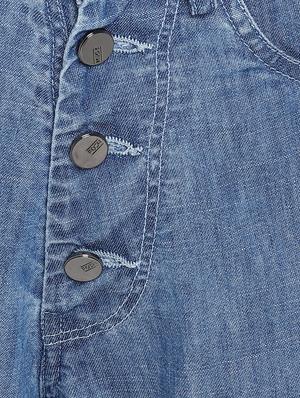 high rise denim trouser - 17425535 - Standard Image - 6