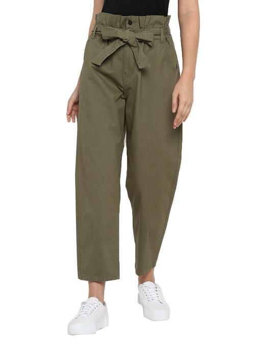 paper bag waist trouser - 17425537 - Standard Image - 1