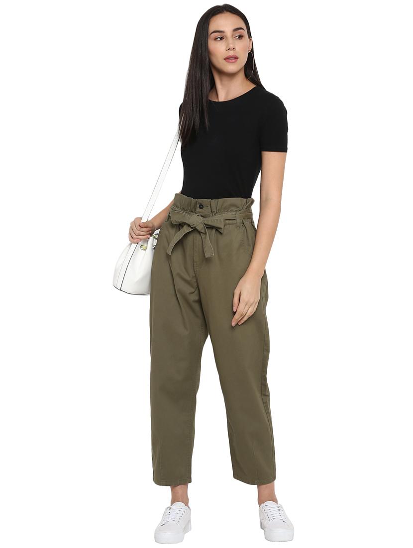 paper bag waist trouser - 17425537 - Zoom Image - 4