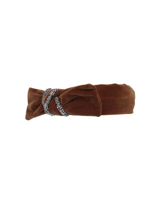 vembley brown solid stylish and classic hairband for women - 17425555 - Standard Image - 3