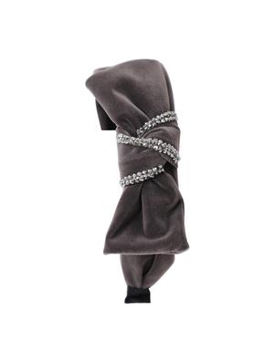 vembley grey solid stylish and classic hairband for women - 17425557 - Standard Image - 2