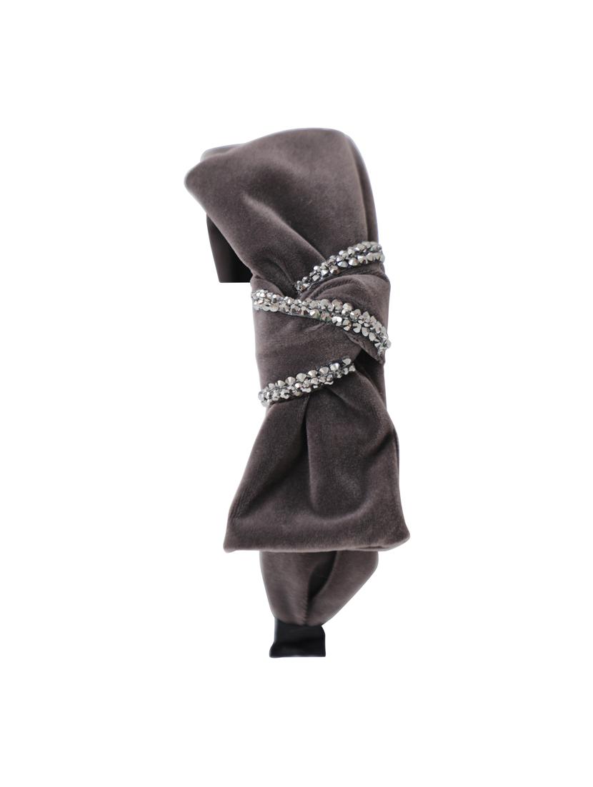 vembley grey solid stylish and classic hairband for women - 17425557 - Zoom Image - 2