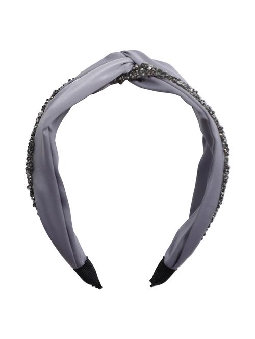 vembley grey embellished stylish and classic hairband for women - 17425560 - Standard Image - 1