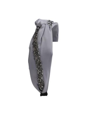 vembley grey embellished stylish and classic hairband for women - 17425560 - Standard Image - 2