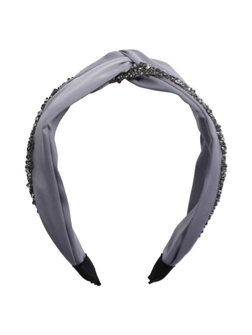vembley grey embellished stylish and classic hairband for women - 17425560 - Zoom Image - 1