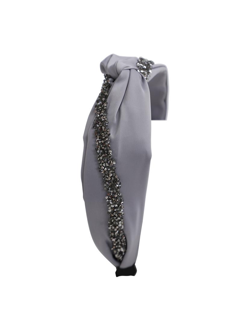 vembley grey embellished stylish and classic hairband for women - 17425560 - Zoom Image - 2