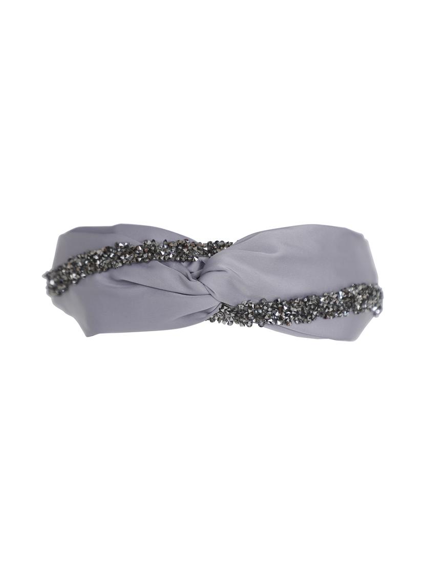 vembley grey embellished stylish and classic hairband for women - 17425560 - Zoom Image - 3