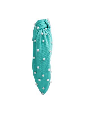 vembley sea green embellished stylish and classic hairband for women - 17425567 - Standard Image - 2
