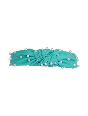 vembley sea green embellished stylish and classic hairband for women - 17425567 - Standard Image - 3