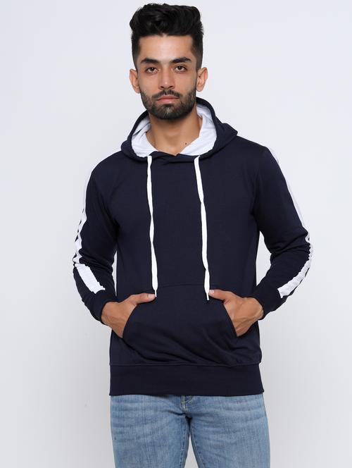 navy blue taped sweatshirt - 17425583 - Standard Image - 1