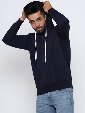 navy blue taped sweatshirt - 17425583 - Standard Image - 2