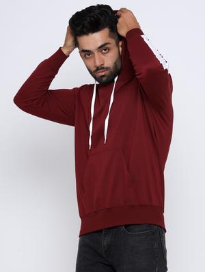 maroon taped sweatshirt - 17425587 - Standard Image - 2