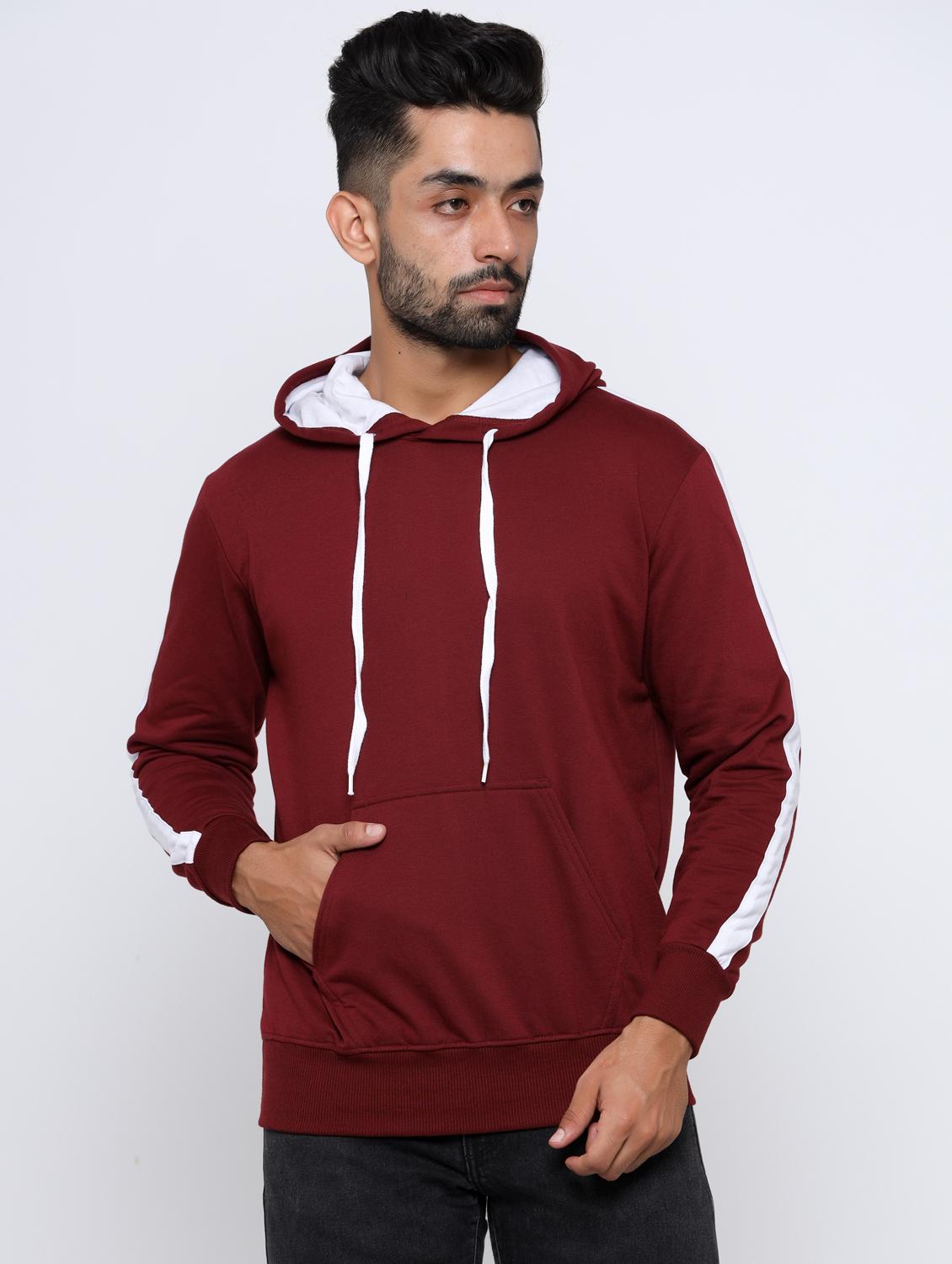 maroon taped sweatshirt - 17425587 - Zoom Image - 1