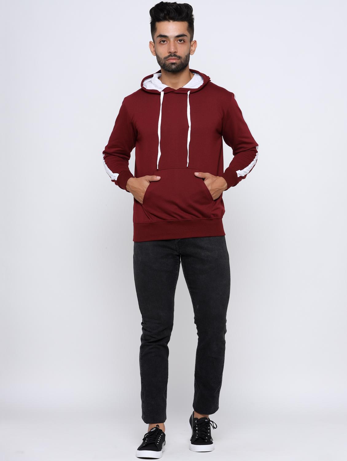 maroon taped sweatshirt - 17425587 - Zoom Image - 4
