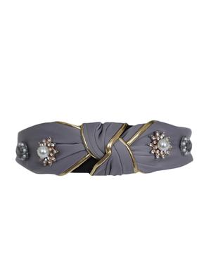 vembley grey embellished stylish and classic hairband for women - 17425608 - Standard Image - 2