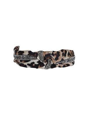 vembley leopard printed stylish and classic hairband for women - 17425612 - Standard Image - 2