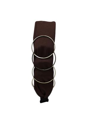 vembley brown solid stylish and classic hairband for women - 17425619 - Standard Image - 2