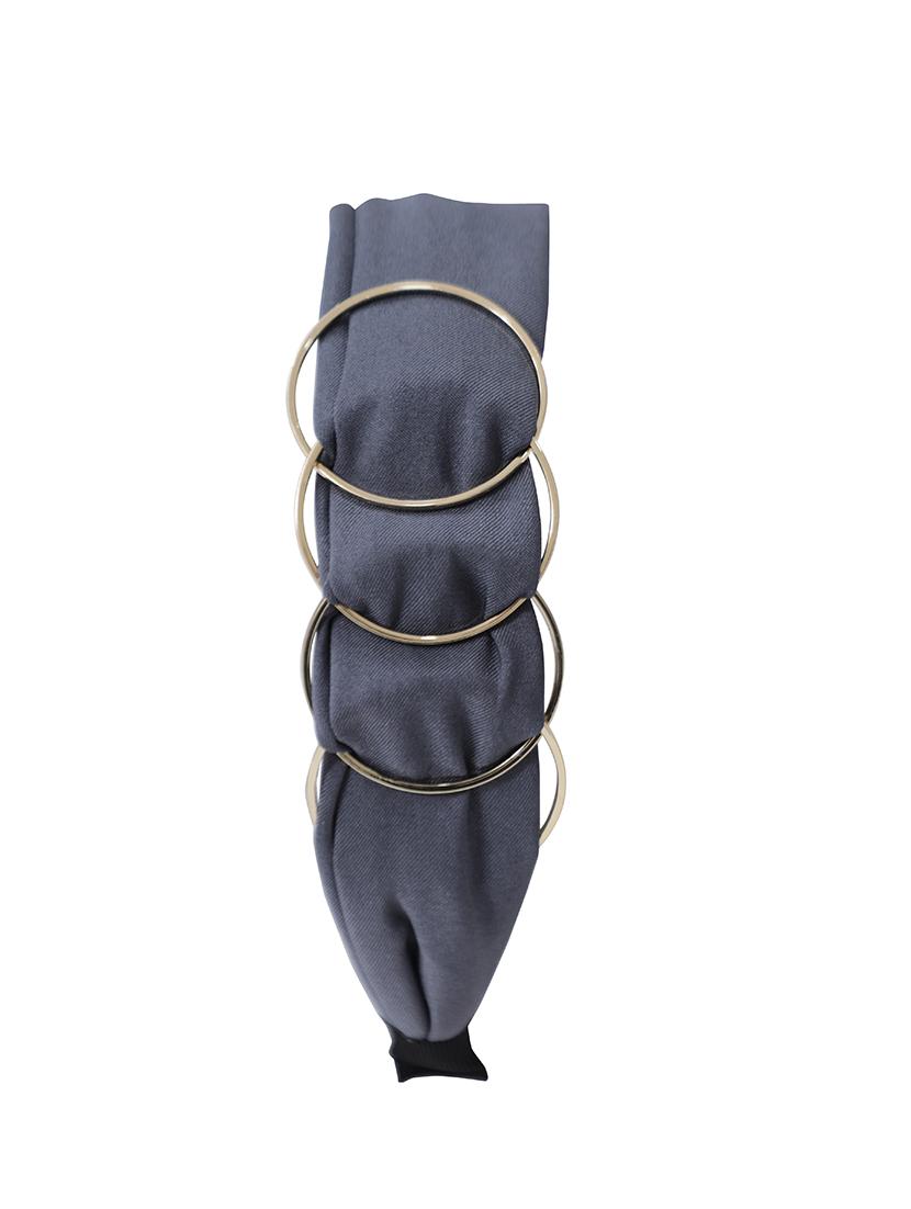 vembley grey solid stylish and classic hairband for women - 17425620 - Zoom Image - 2
