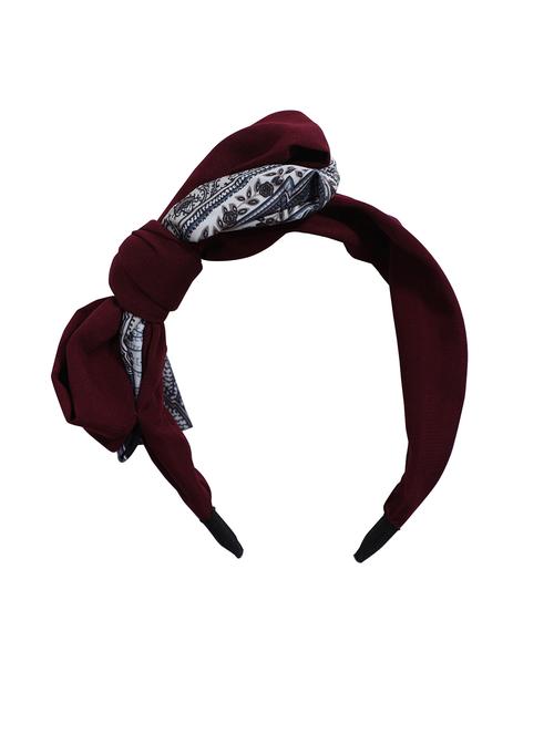 vembley red solid stylish and classic hairband for women - 17425632 - Standard Image - 1