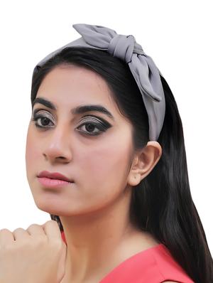 vembley grey solid stylish and classic hairband for women - 17425637 - Standard Image - 4