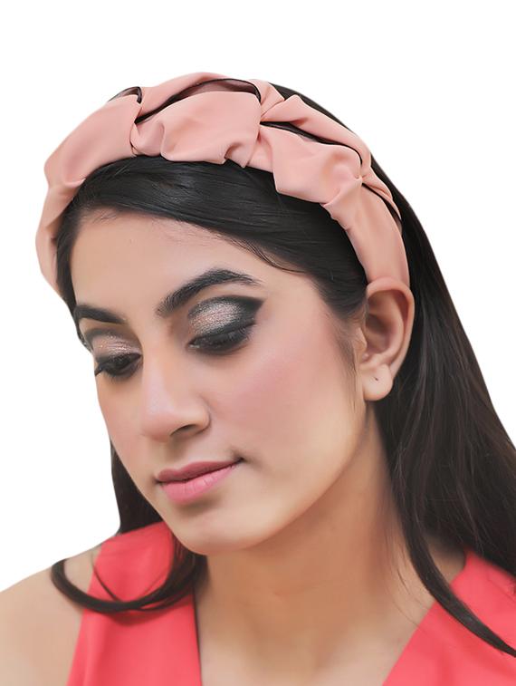 vembley peach solid stylish and classic hairband for women - 17425638 - Zoom Image - 4