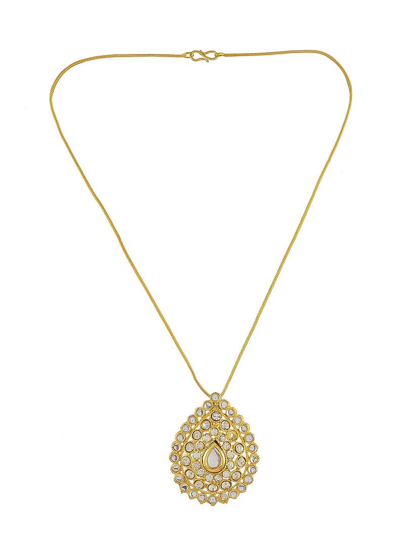 gold brass chain necklace - 17425672 - Zoom Image - 2