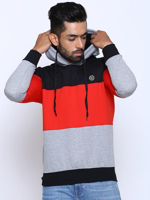 multi color block cut & sew sweatshirt - 17425769 - Standard Image - 1