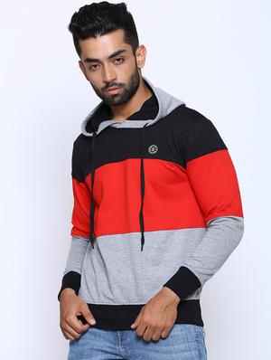 multi color block cut & sew sweatshirt - 17425769 - Standard Image - 2