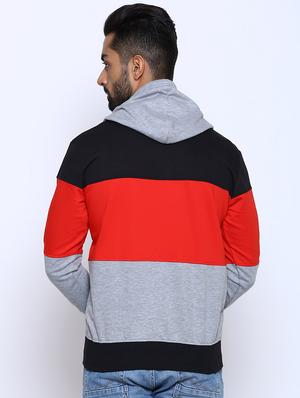 multi color block cut & sew sweatshirt - 17425769 - Standard Image - 3