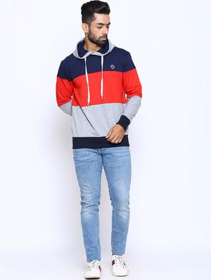 multi color block cut & sew sweatshirt - 17425770 - Standard Image - 4