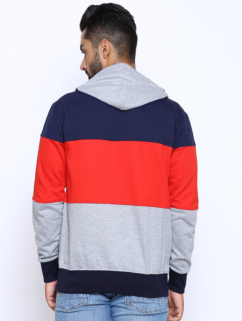 multi color block cut & sew sweatshirt - 17425770 - Zoom Image - 3