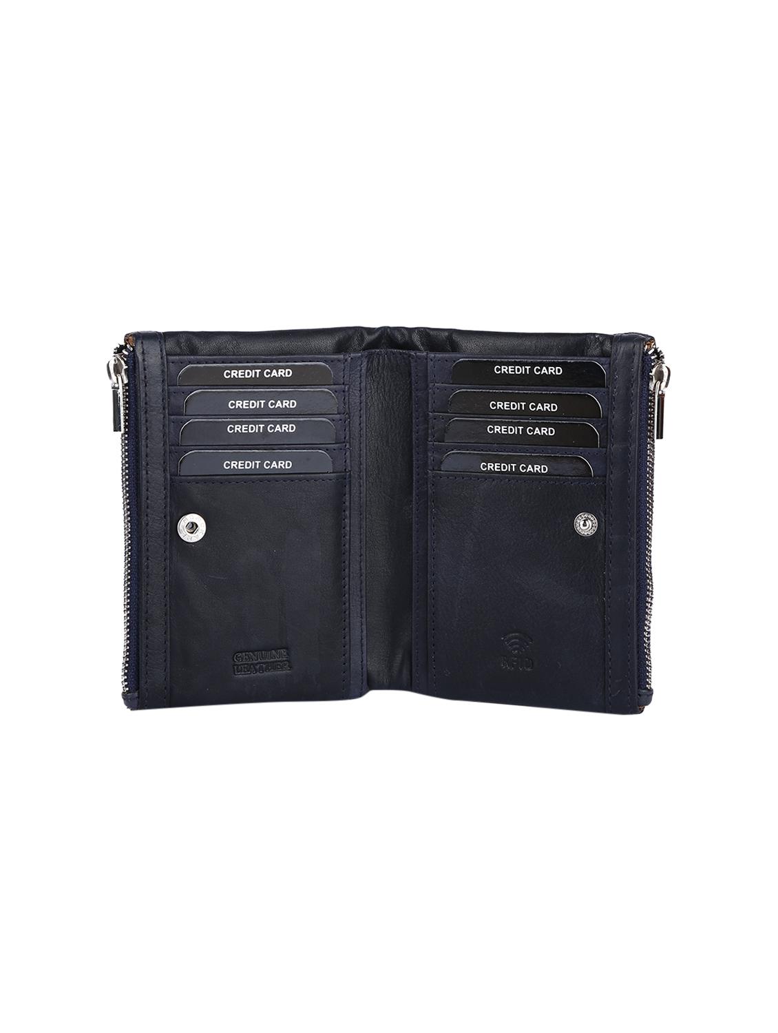 blue leather wallet - 17425777 - Zoom Image - 3