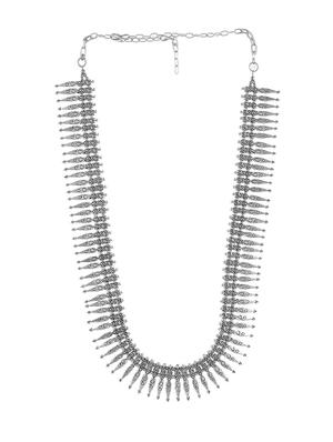 silver brass statement necklace - 17425783 - Standard Image - 2